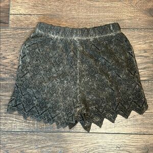 POL Gray Lace Shorts NWOT Small